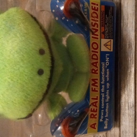 RARE 2004 Vintage PLUSH FROG FM RADIO, HEADPHONES & CLIP T.D.E. RADIO PET - Picture 6 of 11